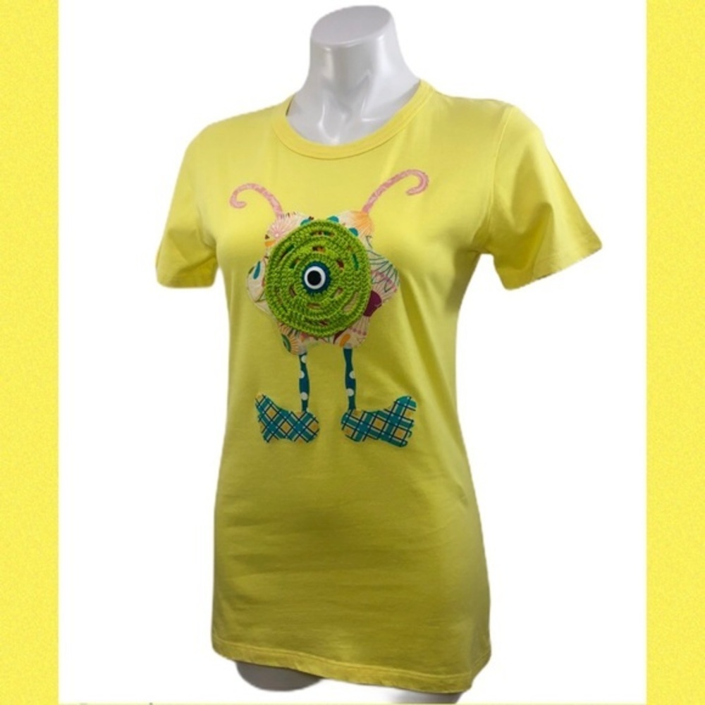 Sam & Sarah Crochet Monster T-Shirt